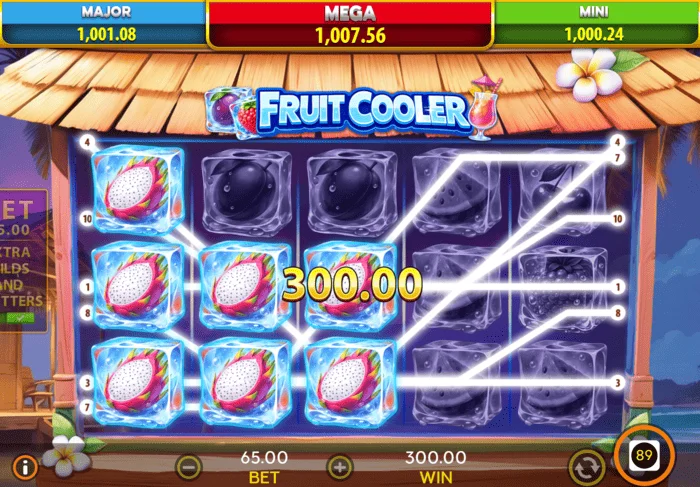 การชนะในเกมหลักของ Fruit Cooler